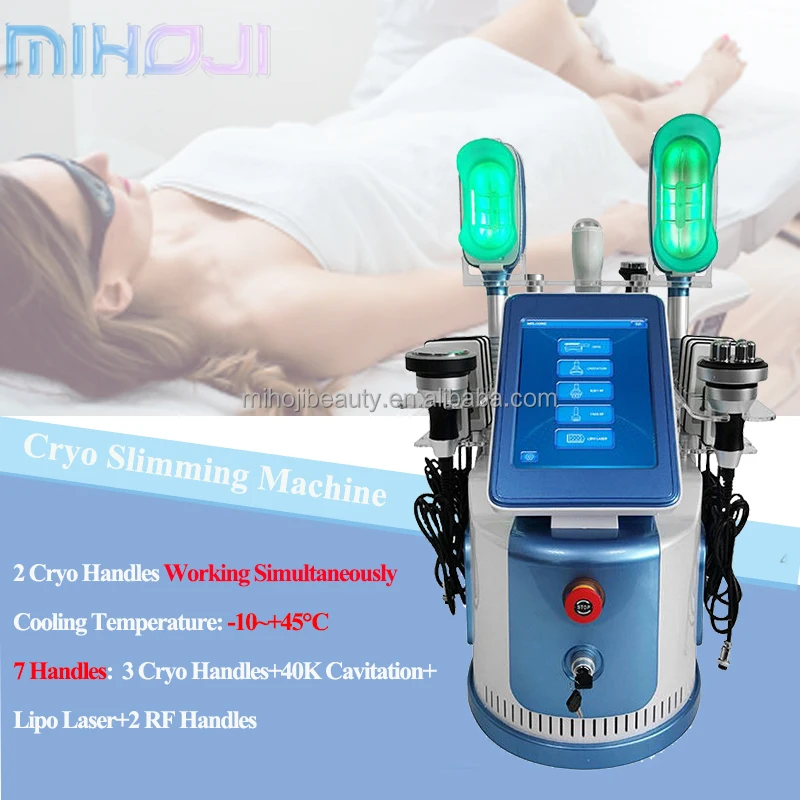 

Body Slimming Fat Freeze Machine Beauty Device Cryolipolyse 7 in 1 Cryotherapy Machine