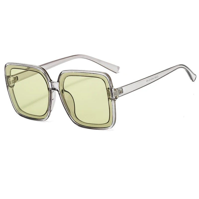 

Oversized unisex custom logo classic square sunglasses multicolor female cool shades