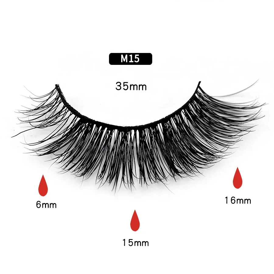 

J MT OEM Cheap Wholesale 3D Real Siberia Mink False Eyelashes Black Cotton Strip Natural Thick Luxury with Free package, Natural black mink eyelashes