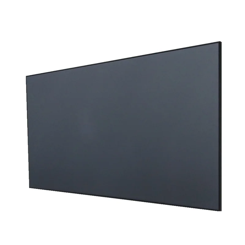 

Drop shipping 100 inch 16:9 format UST Short Throw Laser Projector ALR Ambient Light Lenticular Projection Screen, Dark grey