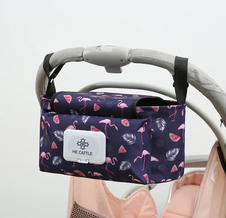 

New Design Stroller Hanging Bag Baby Stroller Storage Bag Children's Cart Accessories Hanging Bag, Customized colors