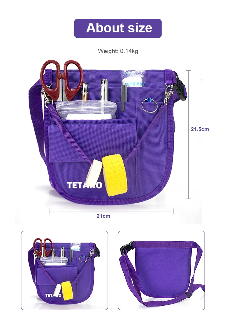 Medical Nursing Stethoscope Fanny Packs For Nurses Belt Pouch Bag Hands Free Apron Nurse Waist