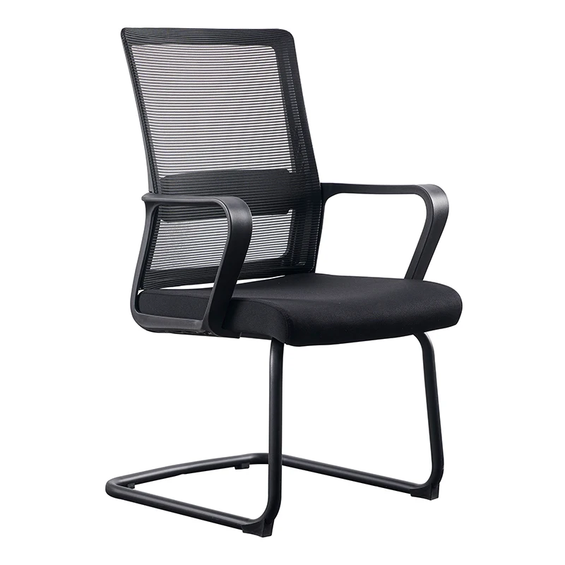 

Steel Plating Black Bow Frame Modern Fabric Ergonomic Black Full Mesh Office Chair