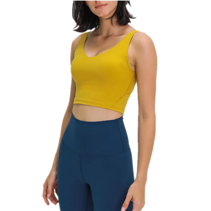 

Xsunwing OEM ODM sports bra crop top for Women Breathable Fitness Sexy ladies Running wear Hollow Removable Cups Yoga Sports bra