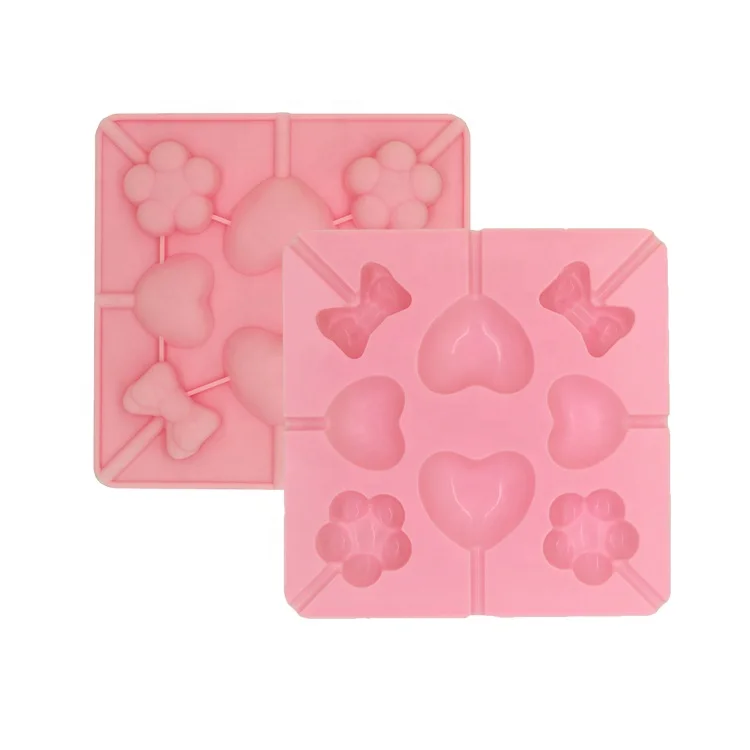 

Silicone Resin Molds Nonstick Heart Flower Bowknot Ice Cake Cookie Soap Silicone Candle Mold, Customized color
