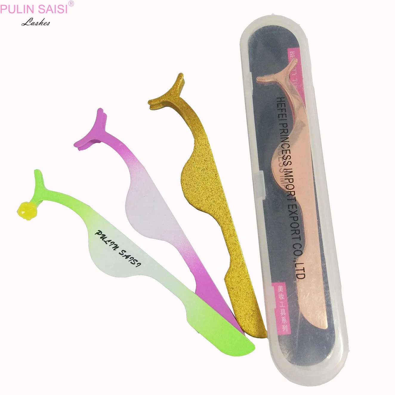 
high quality applicator/tweezer sets eyelash tweezers 