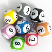 

Mixed lot 6 side numbers PVC 3D lotto machine Colorful lottery balls with customize logo