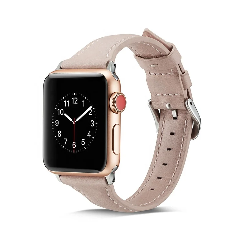 

Luxury Genuine PU Leather Band for Apple Watchband 38-40mm/42-44mm Watch Strap for Beauty Women, Multi colors, customized colors