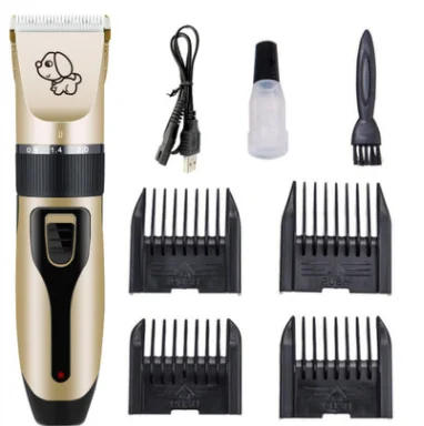 

Dog Grooming Clippers Professional Pet Grooming Kit Rechargeable Dog Hair Trimmer DOG SHAVER, Black+white