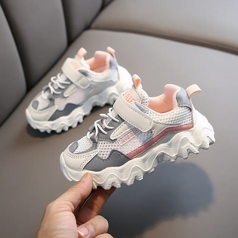 

Children's black casual shoes baby boy kids sports shoes sneakers, Black/pink/pink