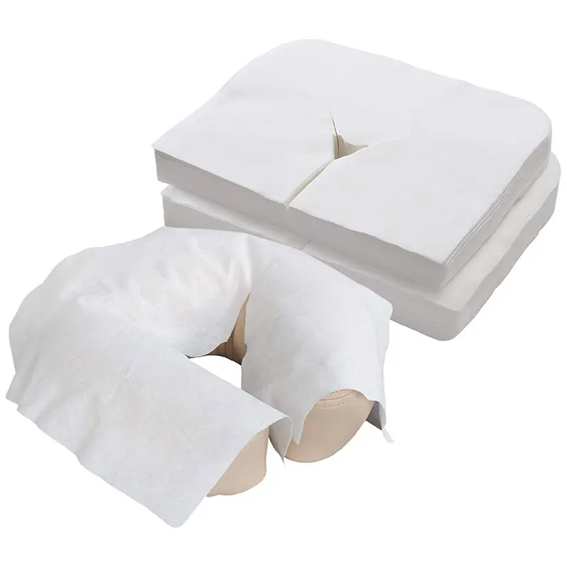 

Disposable Face Cradle Covers SPA Face Rest Covers Headrest Covers 16 x 12 in 100 Sheetsfor Massage Tables Chairs