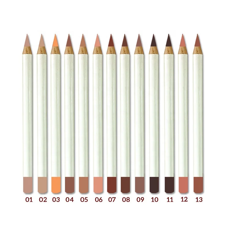 

Hot sale private label matte waterproof 26 colors lip liner high pigment natural matte lipliner pencil makeup