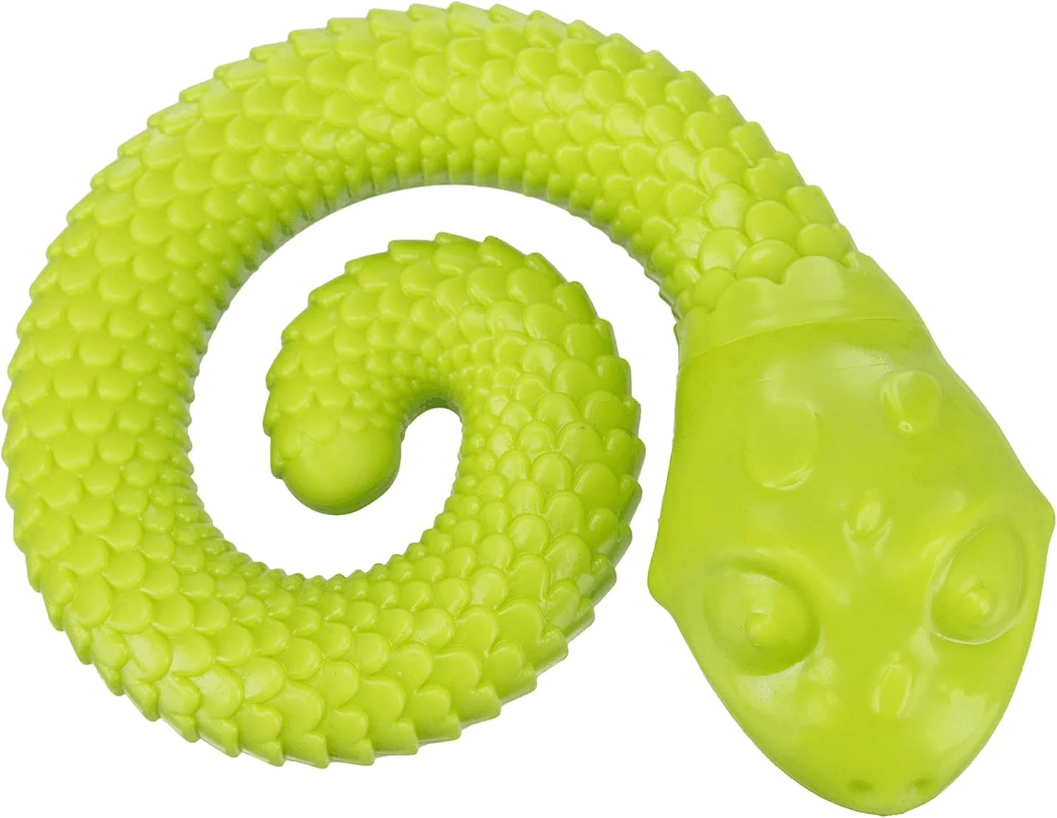 

PAWISE Wholesale Popular Present unique bulk Coiled Rubber Snake Voice Chew Treat Dispenser Pet Dog Toys