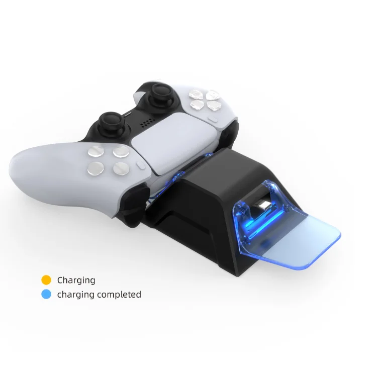 

Type C Charging Dock with LED Lights Charger Stand For PS5 Dual Controller, Picture