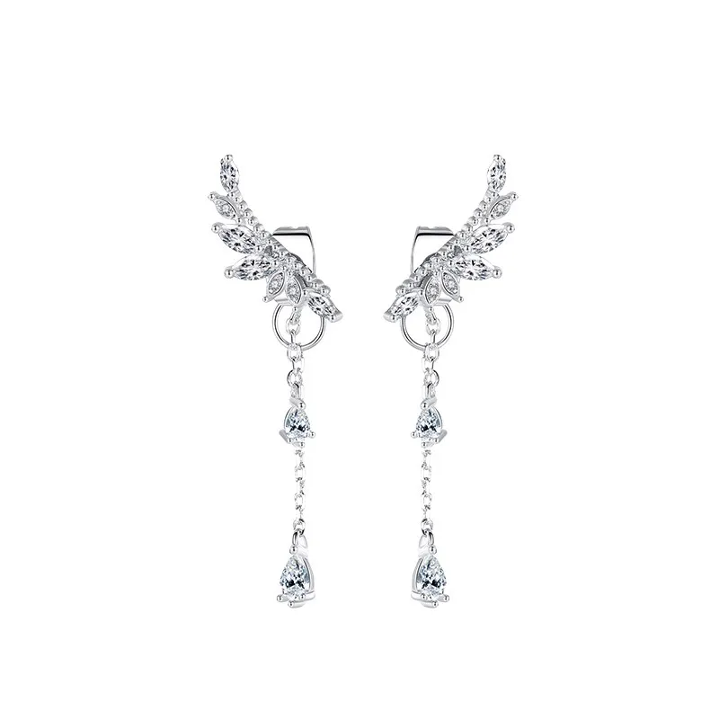 Hot Fashion 925 Sterling Silver After hanging Earrings for Women Jewelry korean earring