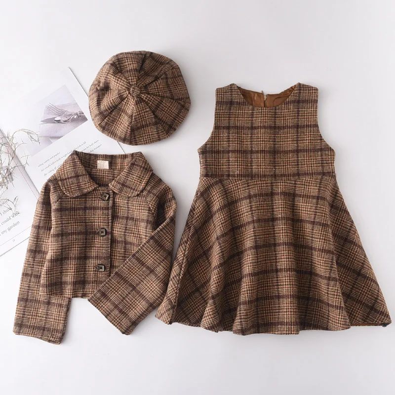 

Kids Clothes Girls Set Autumn Fashion Winter Wool Coats And Skirts Boutique Kids Clothing Sets Teenager Fall Outfits