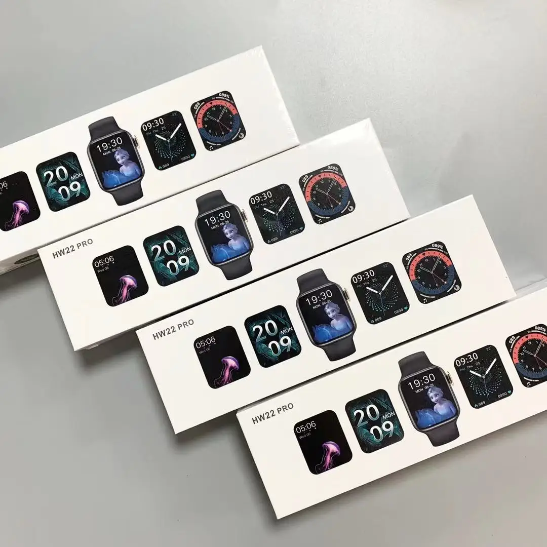 

2021Version HW22pro Smart watch Wireless charging Screen Message Push Smart band Heart Rate HW22 pro smartwatch, Multi