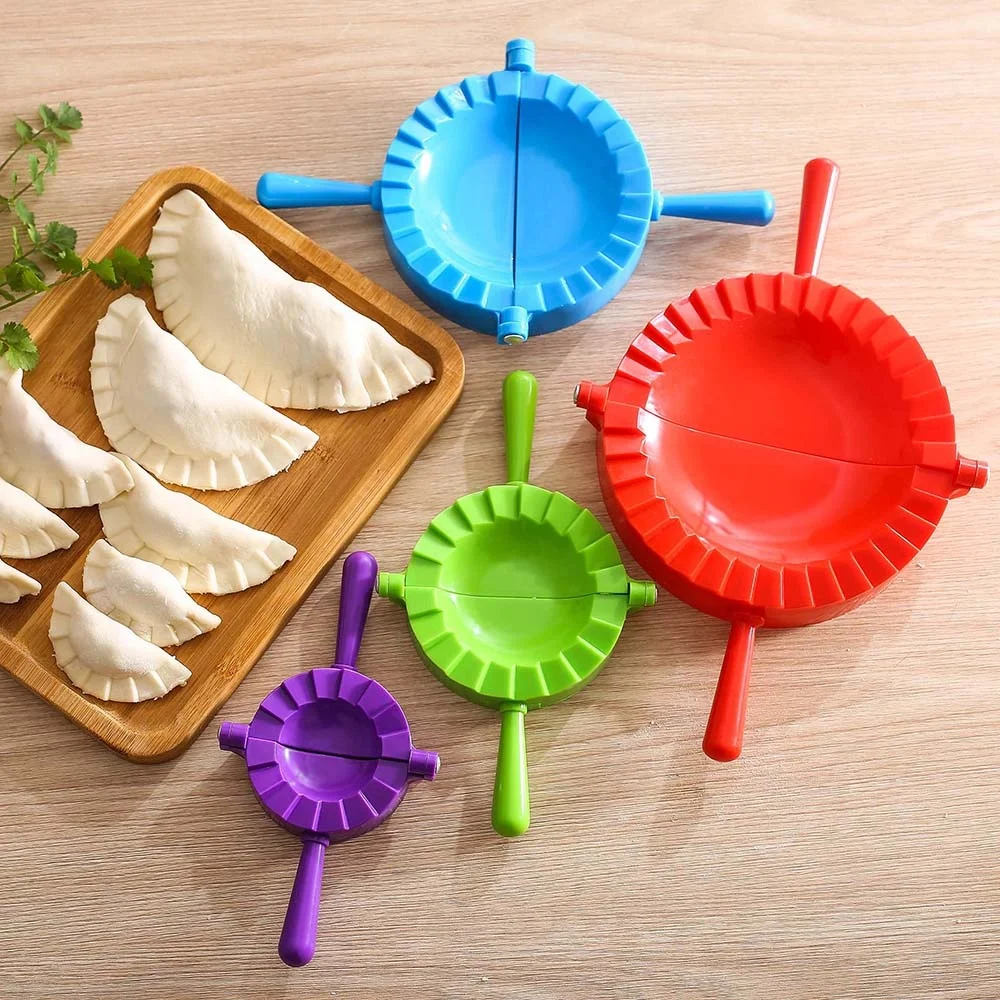 

Kitchen Pastry Tools 4 Pack Manual Plastic Empanada Press Dumpling Tool Mold Dumpling Maker Set, Custom color