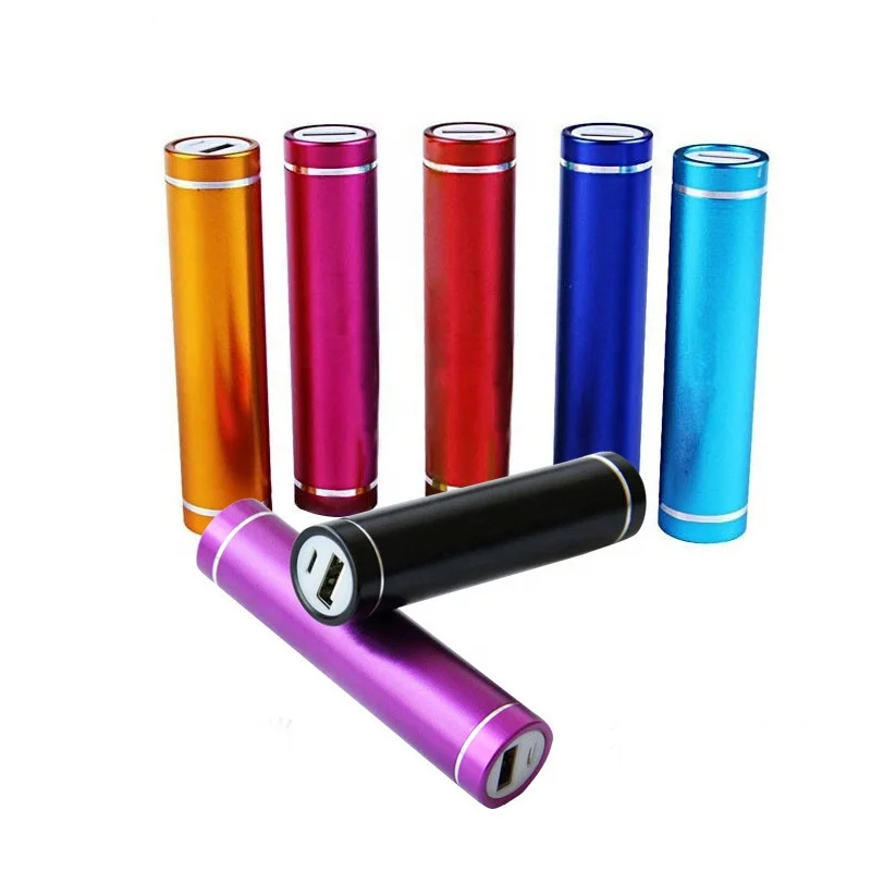 

Hot Cheap 2600mah OEM logo aluminum CE ROHS FCC power bank, mobile power supply, smartphone portable external battery charger, White, black, red, blue etc