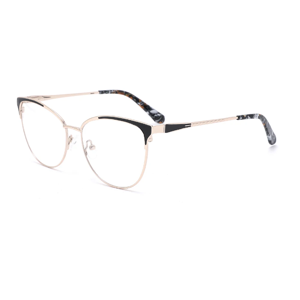 

2021 Cat Eye Optical Eyewear Metal Acetate frame prescription Eyeglasses Frame for Women