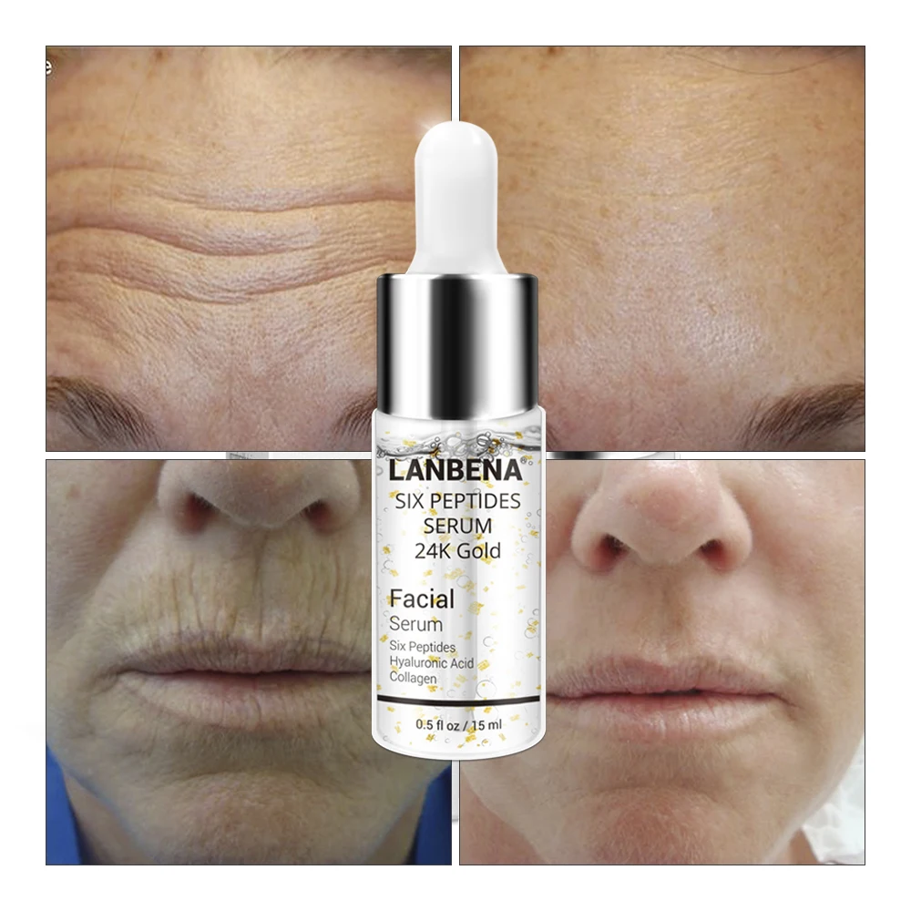 

24K Gold Serum Face Creams Anti-Aging Oil Wrinkles Lift Firming Whitening Moisturizing Acne Treatment Skin Care Essence