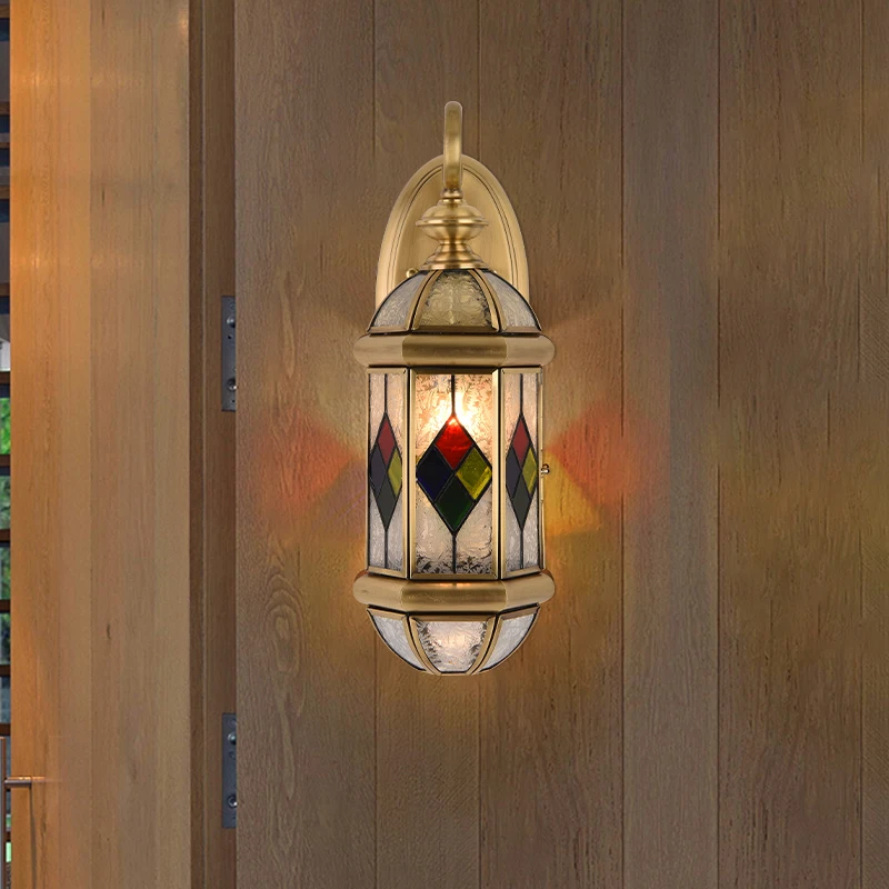 Classic European Style Black color Garden Wall Mount Lighting Fixture