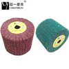120*100 high quality Non-woven Mop red wire drawing wheel Polishing grinding stainless steel