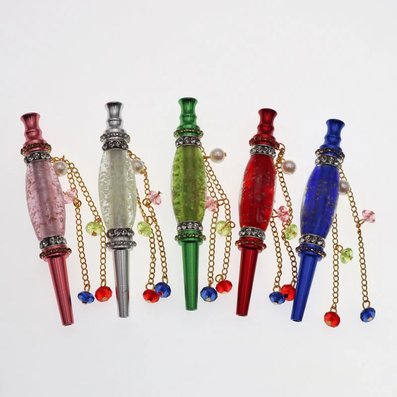 

New pattern Glow in the dark blunt holder hookah shisha mouth tips smoke shops supplies, Mix colors