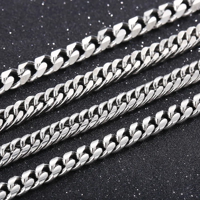 

Kalen Cuban Curb Chain Unisex Bracelets Fashion 200mm Stainless Steel Bracelet