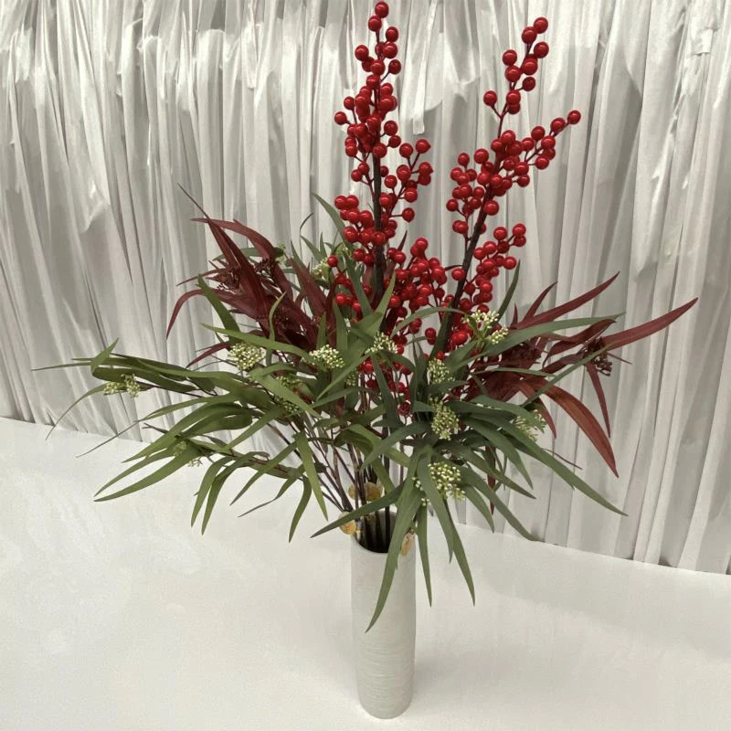 

High quality wedding decoration artificial plants artificial holly berries fruit for hanging home decorations