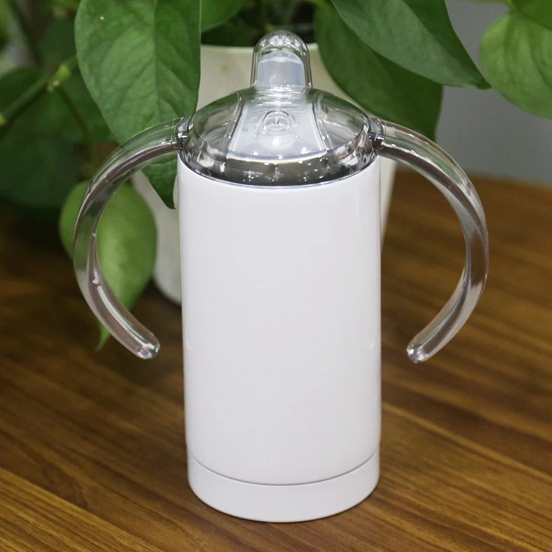 

STOCK IN USA sublimation blanks 12oz straight sippy cups stainless steel double wall vacuum baby bottles for sublimation