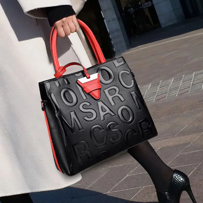 

China Supplier Women Tote Bag Ladies Hand Bags Sets Soft Pu Leather Handbag