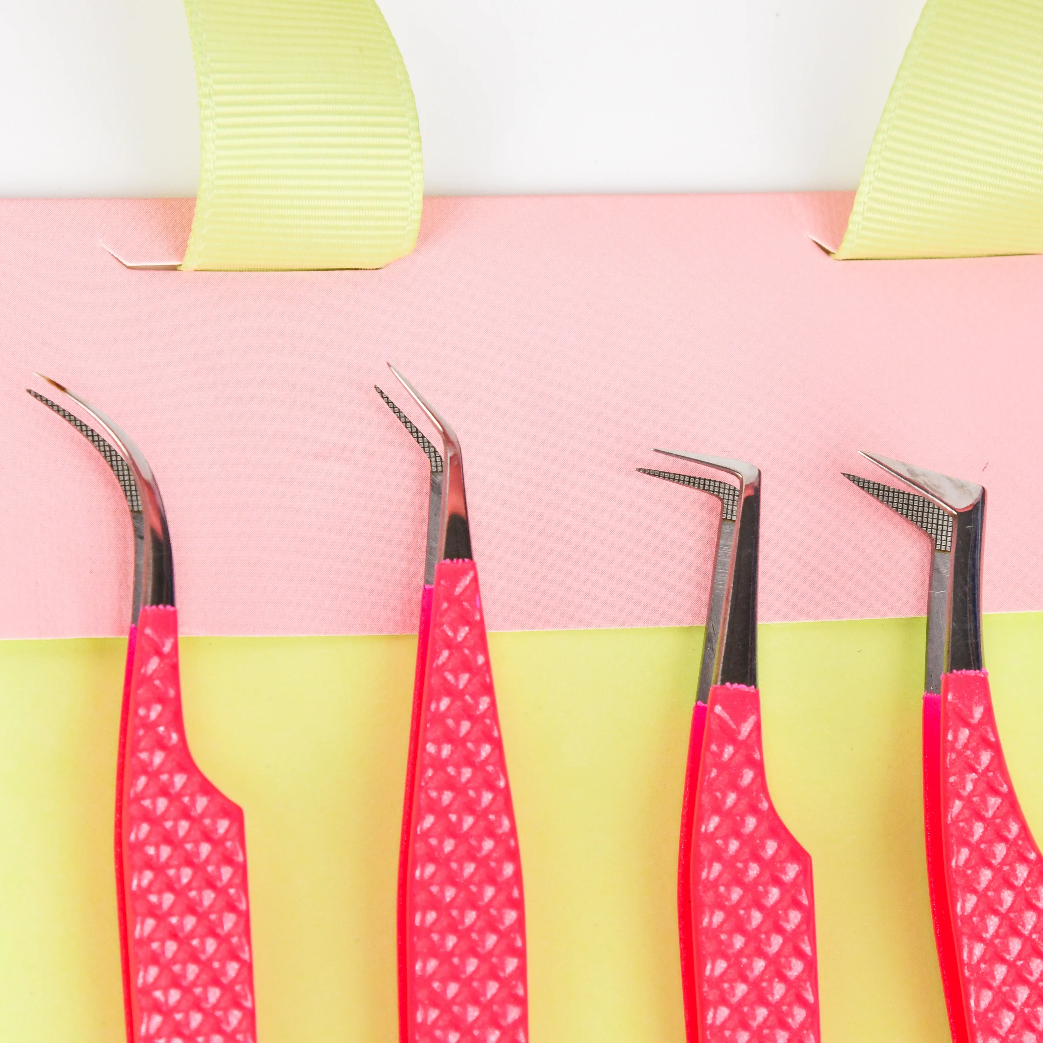 Fibre Tip Eyelash Tweezers Lash Extensions