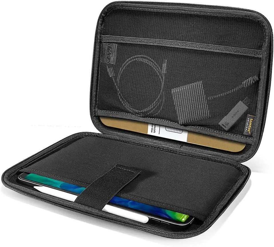 

Handle Waterproof 15 inch EVA Protective Leather Laptop Case Bag Pouch PC Accessories Bag Tote