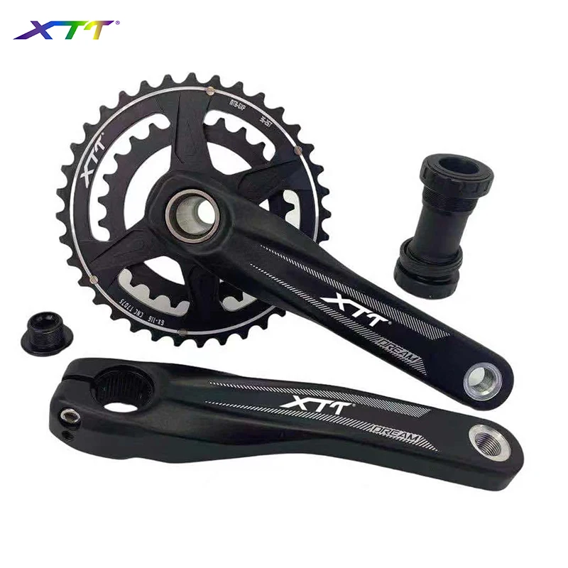 

XTT mountain bike crank GXP integrated double chain ring 36-26T 38-28T aluminum alloy bicycle crank 170mm