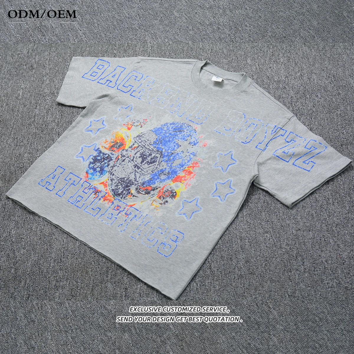 Oversized Acid Washed Cotton T Shirt