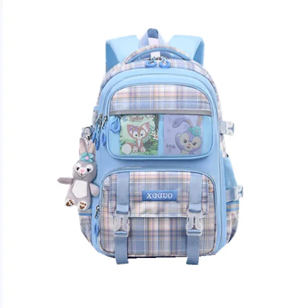 

New cartoon backpack to reduce the burden and protect the spine students children's schoolbag mochila escolar