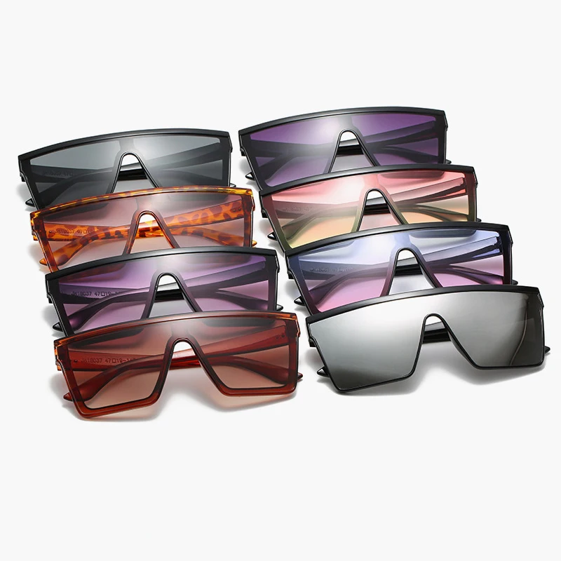 

Nx18037 Large Big Black Fashion Rimless Square Sun Glasses Over Sized Square Frame Sunglasses For Women 2021, 8 colors