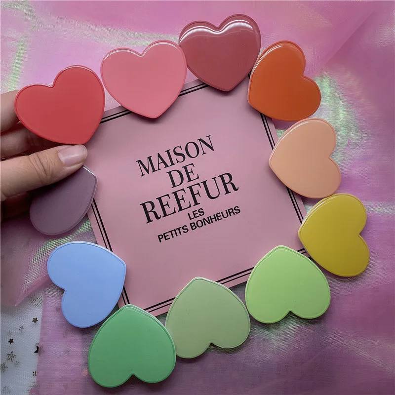 

Pure colour heart-shaped mobile phone accessories griptok