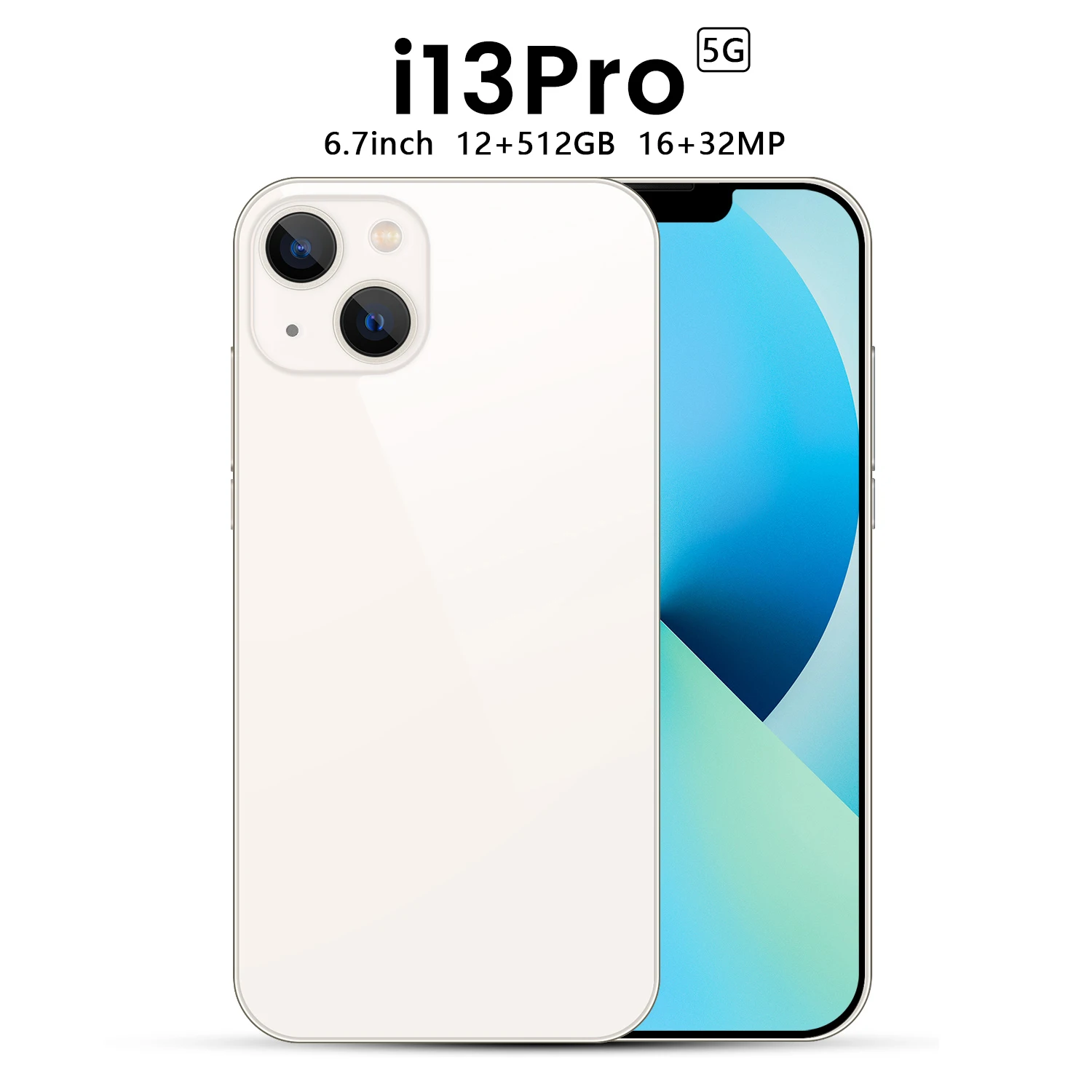 

Original phone Smartphone i13 Pro Cross-Border 6.7 Inch Manufacturers Direct Selling Mobile Phone 16+512GB Android10.0, Gold/black/white/blue