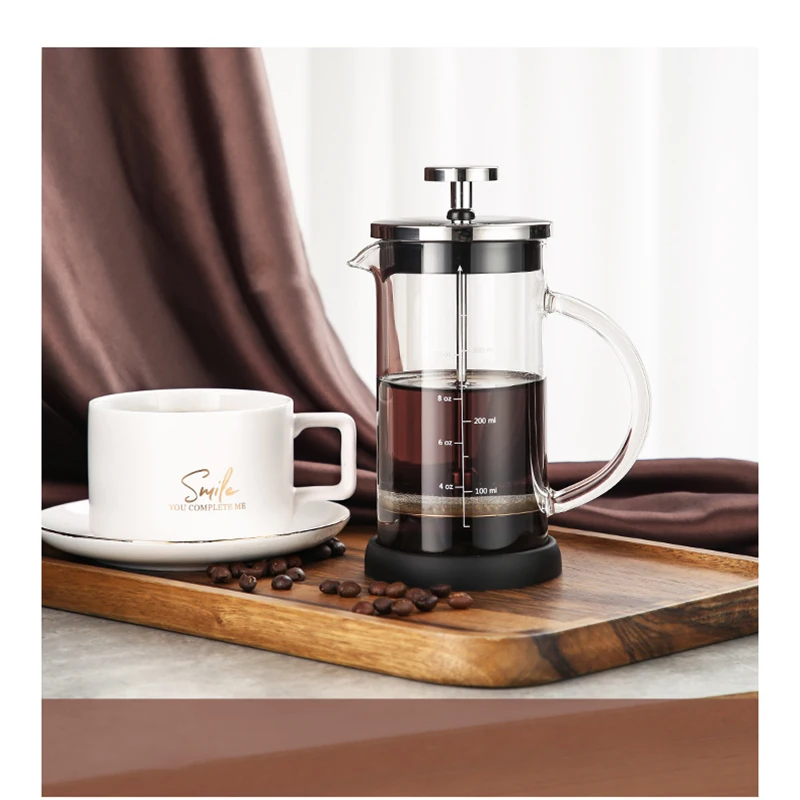 

Factory Hot Sale 1000 Ml With Handle Copper 300ml Stainless Coffee & Tea Maker Aus Edelstahl French Press, Customized color