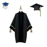 

Wholesale Black Matte Graduation gown and cap stole