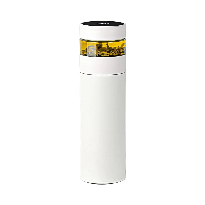 

Xiaomi Quange Smart Tea Cup LED Digital Display Thermos Cups Anti-Fall / Hot Atainless Steel Flower Tea Water Mug Portable