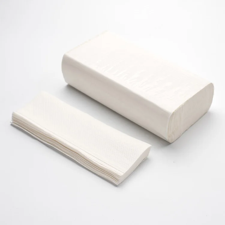 
Pure Wood Pulp Hand Tissue Paper 2 Ply Custom Embossing fold Paper Hand Towel 