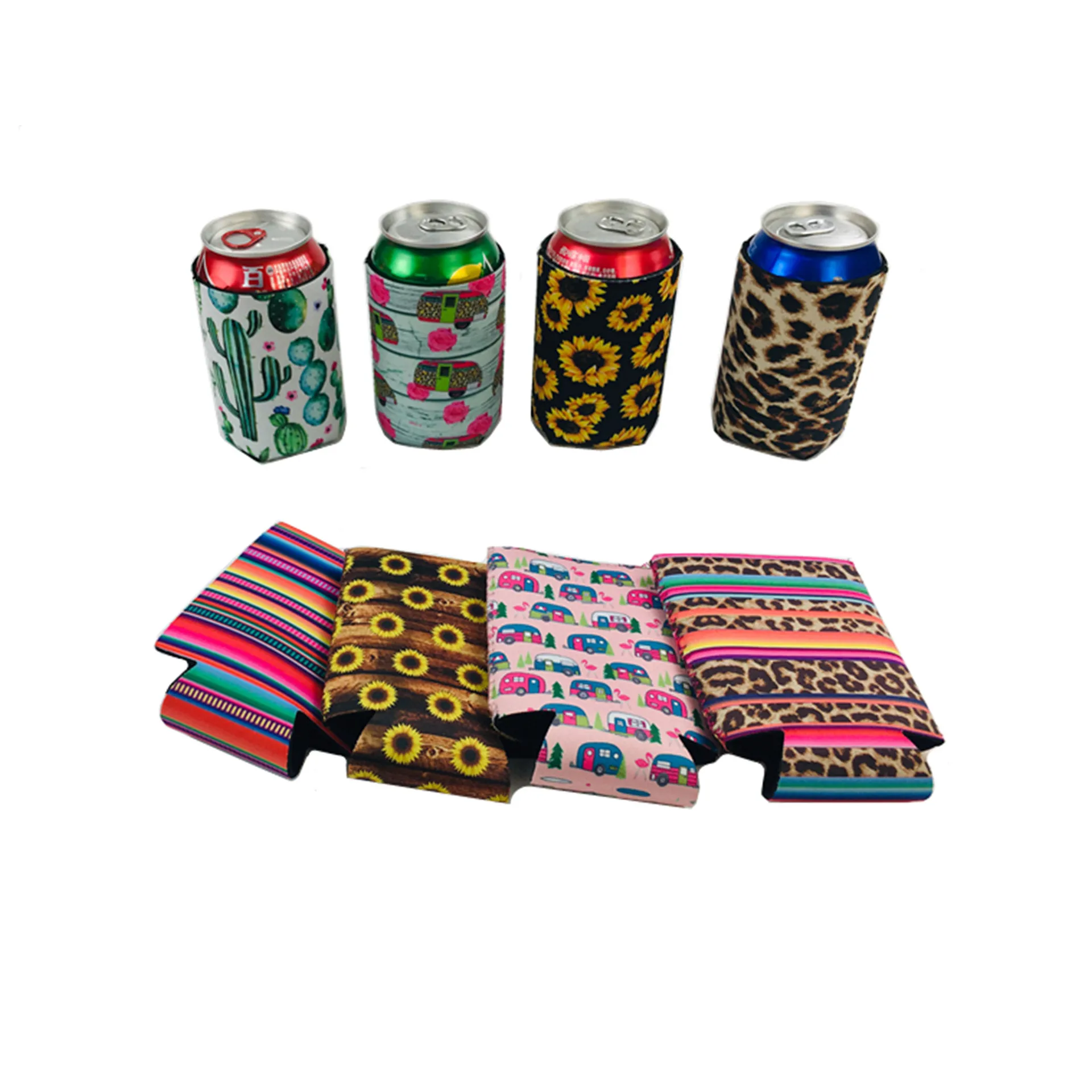 

Free Shipping Outdoor Custom Design 330ml Stubby Holder For Beer Cola Can Neoprene Cooler, Colorful