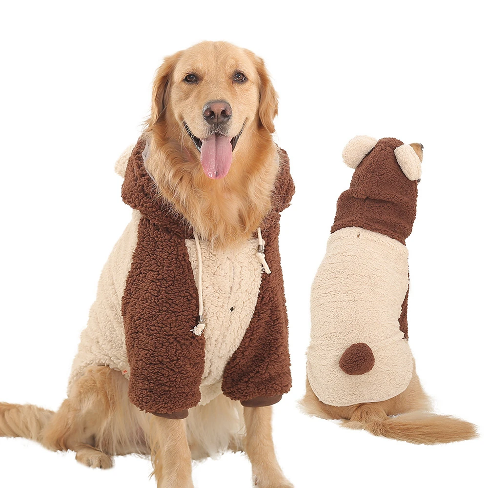 

Pet dog clothes Akita big dog bear coats cotton Fleece hoodie large dog 8XL