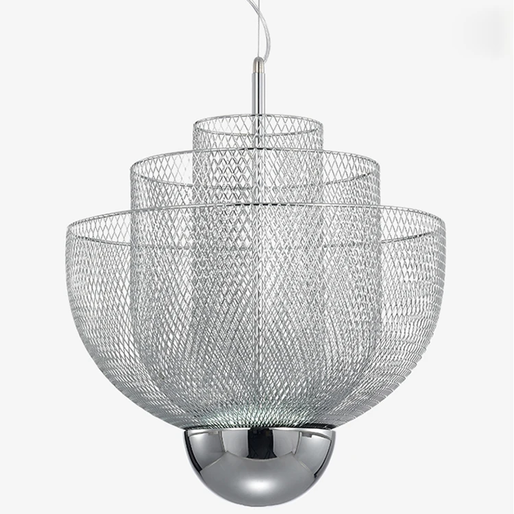 Modern and luxury ceiling light for hotel and restaurant LED 18W chandelier luxury lamp steel pendant chandelier