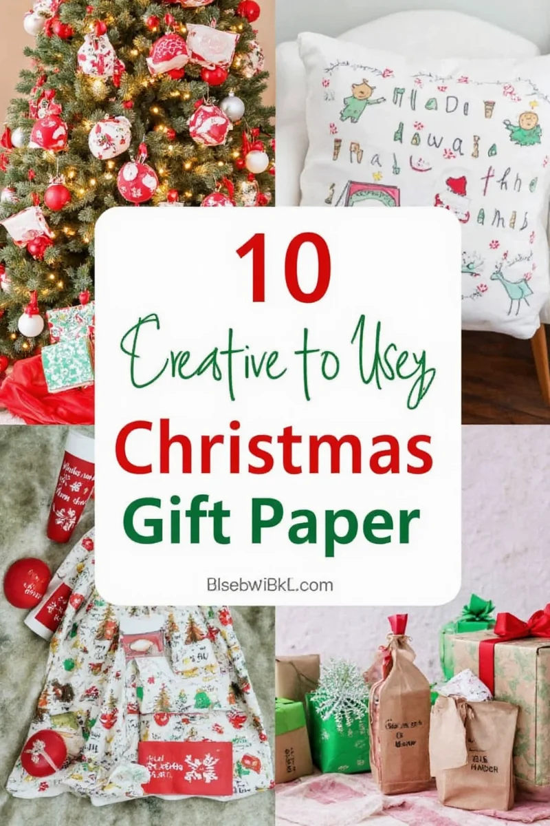 DIY advent calendar made with Christmas gift paper