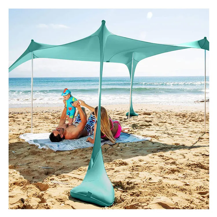 

UPF protection windproof sun shade tent beach, water resistant camping beach tent sun shelter tarp, As the pictures or customized