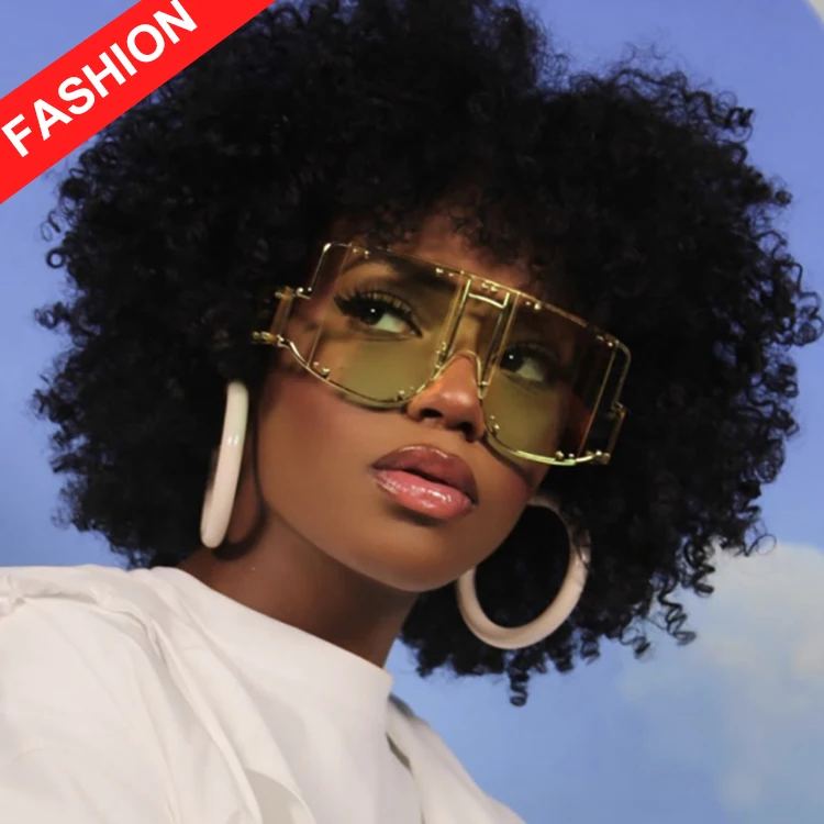 

Kenbo Eyewear New Arrival Fashion Big Frame Oversized Sunglasses Women Trendy Wraparound Lens Sun Glasses 2020